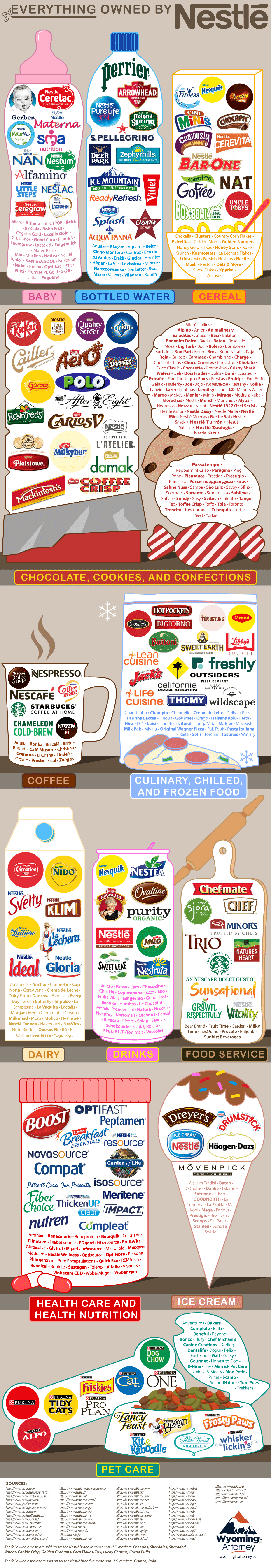 Everything Owned by Nestle - Digital Wyoming LLC Pro Asset Protection - Infographic